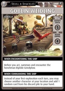 Pathfinder Adventure Card Game: Skull & Shackles – “Goblin Weidling” Promo Card board game cover