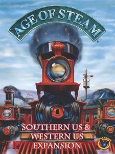 Age of Steam Expansion: Southern US / Western US board game cover