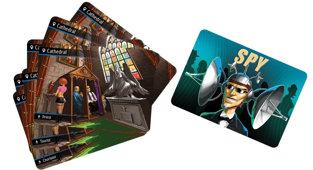 Spyfall: Cathedral promo cards board game cover