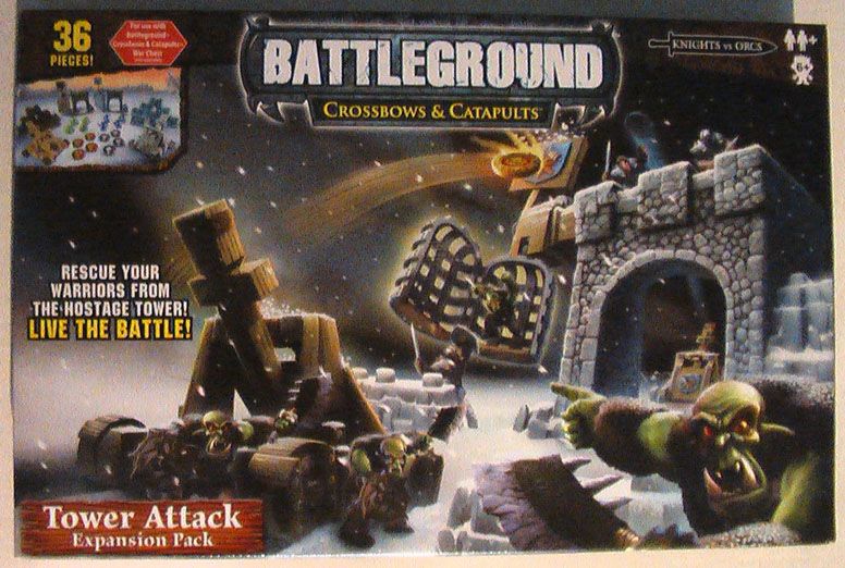 Battleground: Crossbows & Catapults – Tower Attack Expansion Pack board game cover