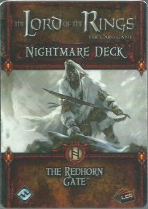 The Lord of the Rings: The Card Game – Nightmare Deck: The Redhorn Gate board game cover