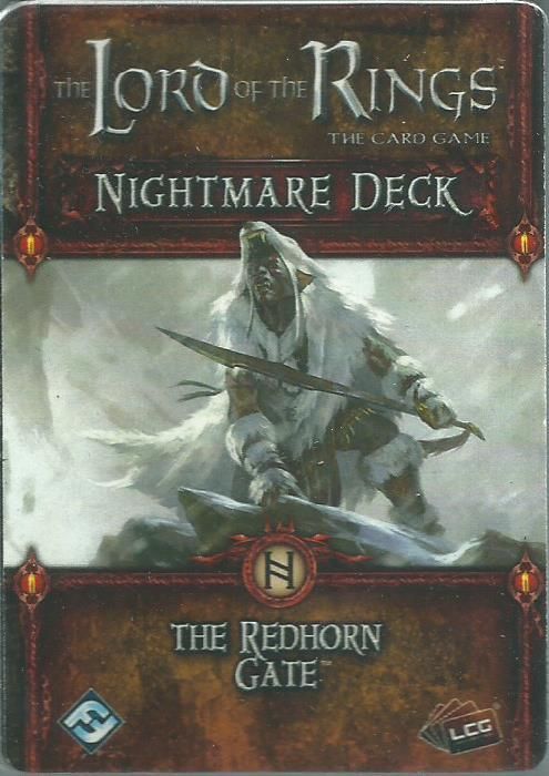 The Lord of the Rings: The Card Game – Nightmare Deck: The Redhorn Gate board game cover