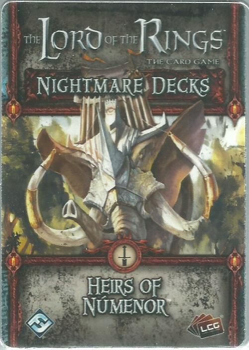 The Lord of the Rings: The Card Game – Nightmare Decks: Heirs of Númenor board game cover