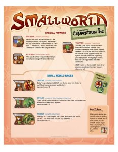 Community’s Compendium I (fan expansion for Small World) board game cover