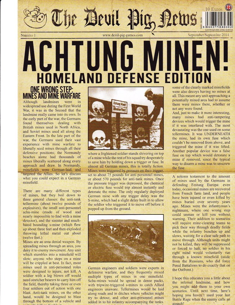 Heroes of Normandie: Gazette #1 board game cover