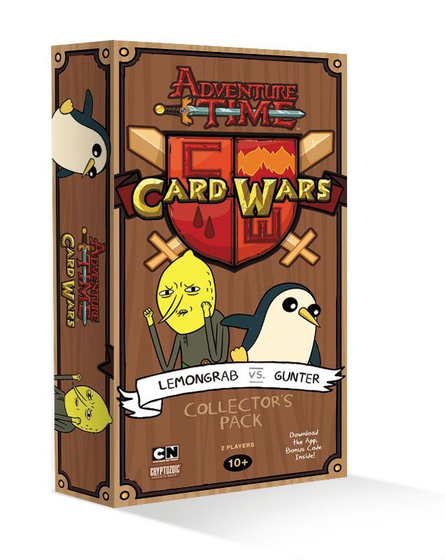 Adventure Time Card Wars: Lemongrab vs. Gunter board game cover