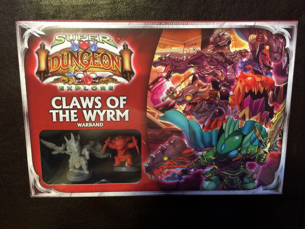 Super Dungeon Explore: Claws of the Wyrm Warband board game cover