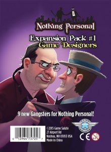 Nothing Personal Expansion Pack #1: Game Designers board game cover