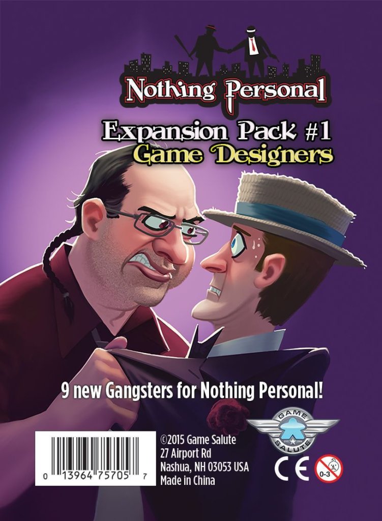 Nothing Personal Expansion Pack #1: Game Designers board game cover