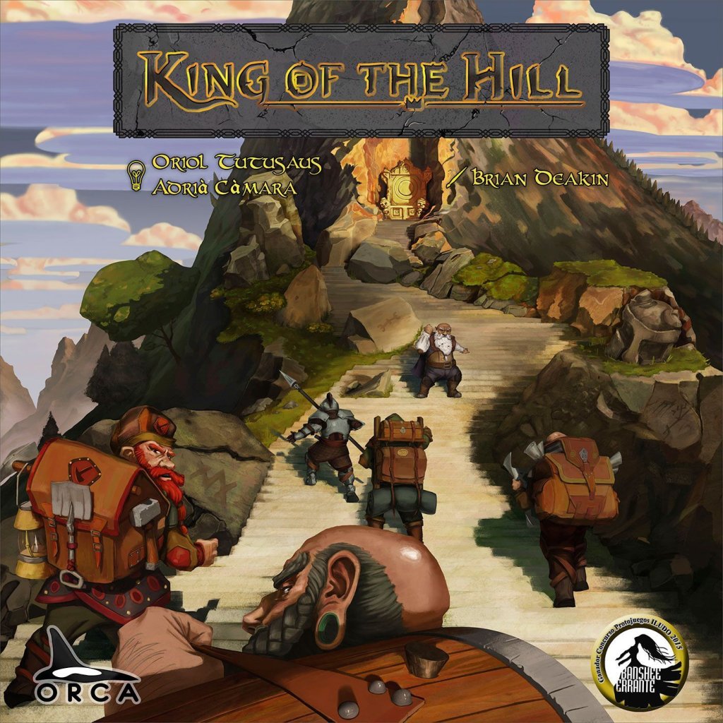 King Of The Hill: The Dwarf Throne board game cover
