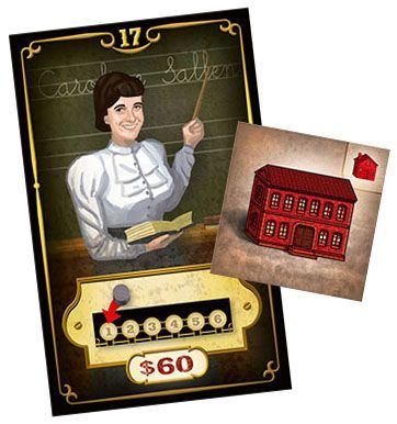 Carson City: The Teacher & Town Hall board game cover