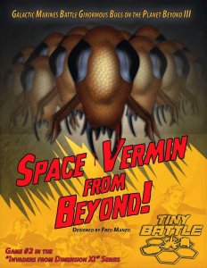 Space Vermin from Beyond! board game cover