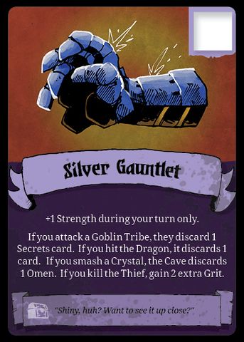 Vast: The Crystal Caverns – Silver Gauntlet Promo Card board game cover