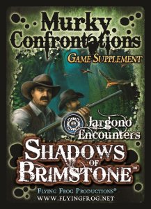Shadows of Brimstone: Murky Confrontations Game Supplement board game cover