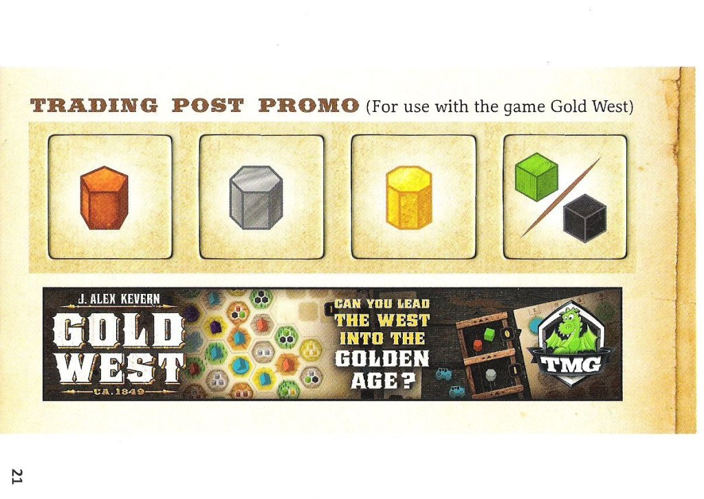 Gold West: Trading Post Promo board game cover