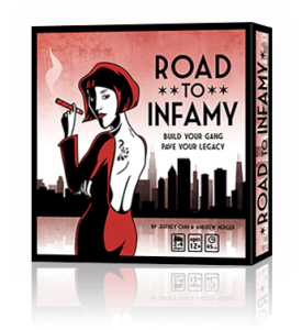 Road to Infamy board game cover