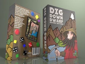 Dig Down Dwarf (Second Edition) board game cover