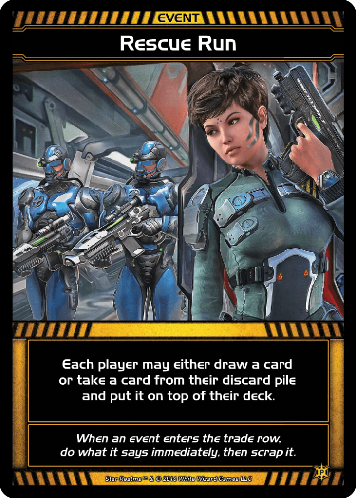 Star Realms: Rescue Run Promo Card board game cover