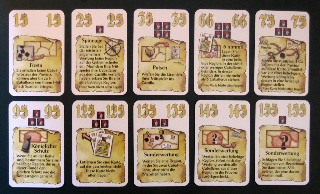 El Grande: König & Intrigant – Unverkäufliche Sonderkarten board game cover