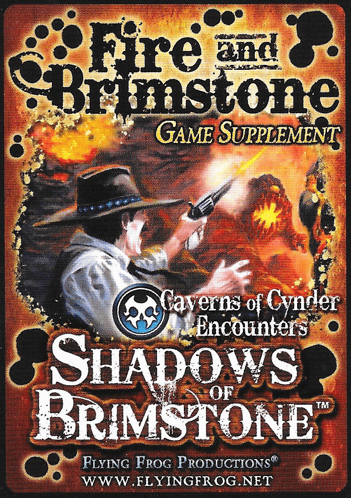 Shadows of Brimstone: Fire and Brimstone Game Supplement board game cover