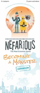 Nefarious: Becoming a Monster Expansion board game cover
