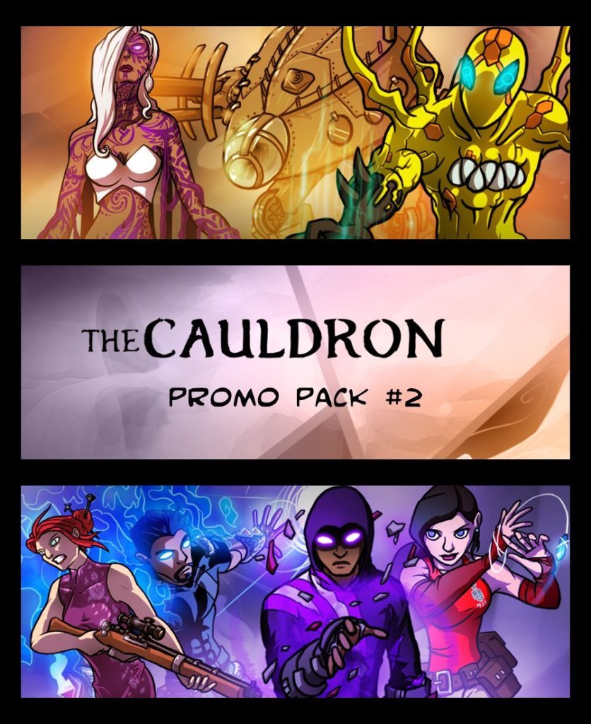 The Cauldron: Promo Pack #2 (fan expansion for Sentinels of the Multiverse) board game cover