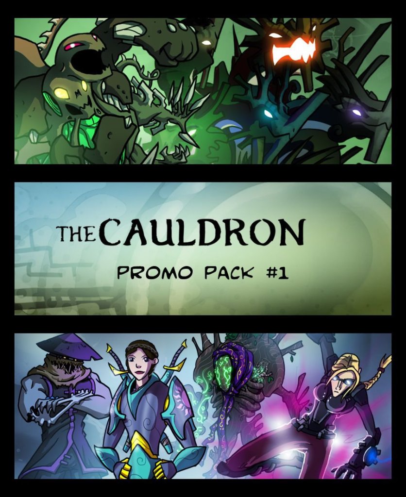 The Cauldron: Promo Pack #1 (fan expansion for Sentinels of the Multiverse) board game cover