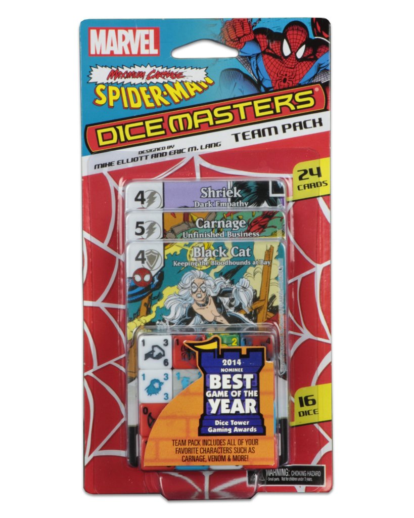 Marvel Dice Masters: Spider-Man Maximum Carnage Team Pack board game cover