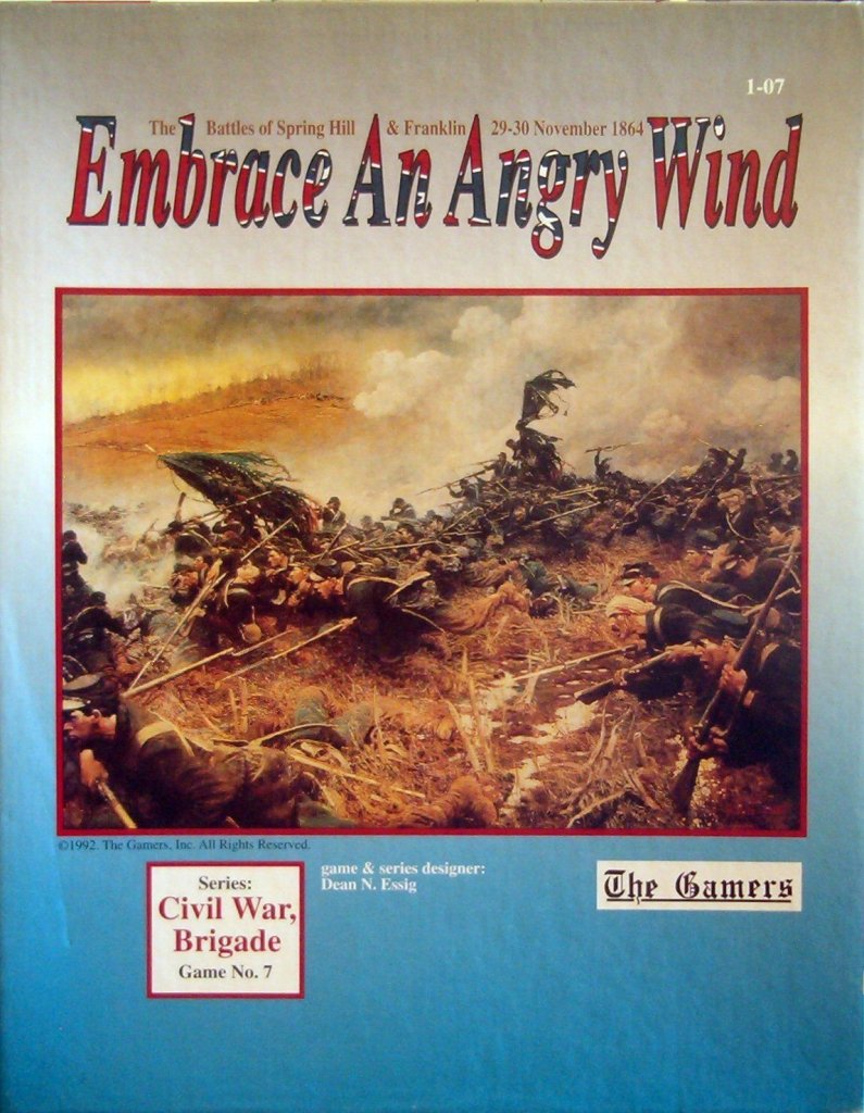 Embrace an Angry Wind: The Battles of Spring Hill & Franklin, 29-30 November 1864 board game cover