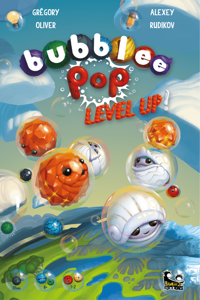 Bubblee Pop: Level Up! board game cover