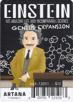Einstein: His Amazing Life and Incomparable Science – The Genius Expansion board game cover