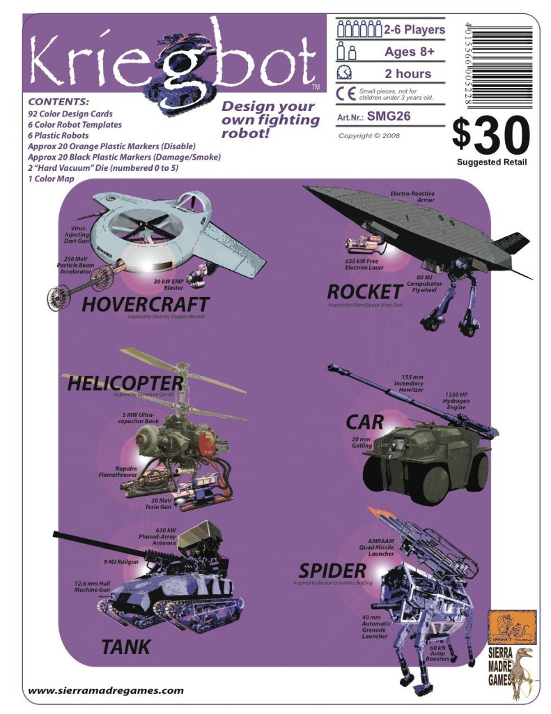 Kriegbot board game cover