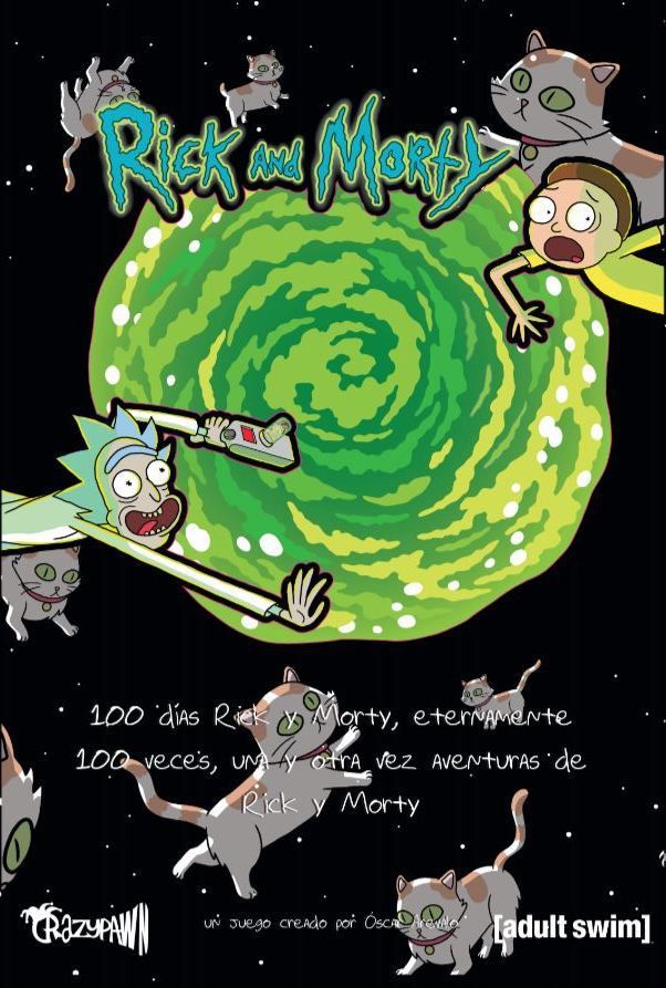 Rick and Morty: 100 Días board game cover