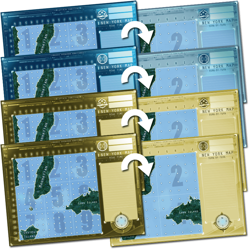 Captain Sonar: New York Map board game cover