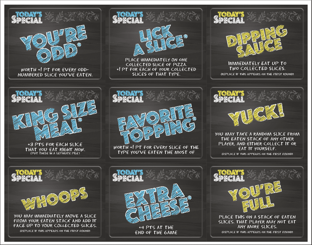 New York Slice: 2017 Specials board game cover