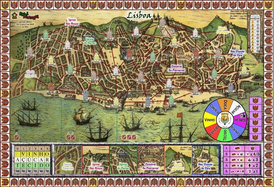 Hamburgum: Lisboa board game cover