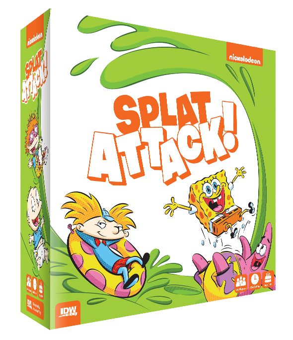 Nickelodeon Splat Attack! board game cover