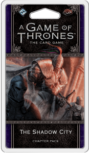 A Game of Thrones: The Card Game (Second Edition) – The Shadow City board game cover