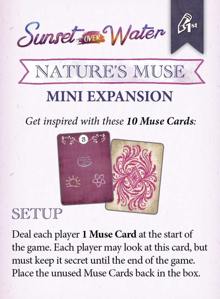 Sunset Over Water: Nature’s Muse Mini Expansion board game cover
