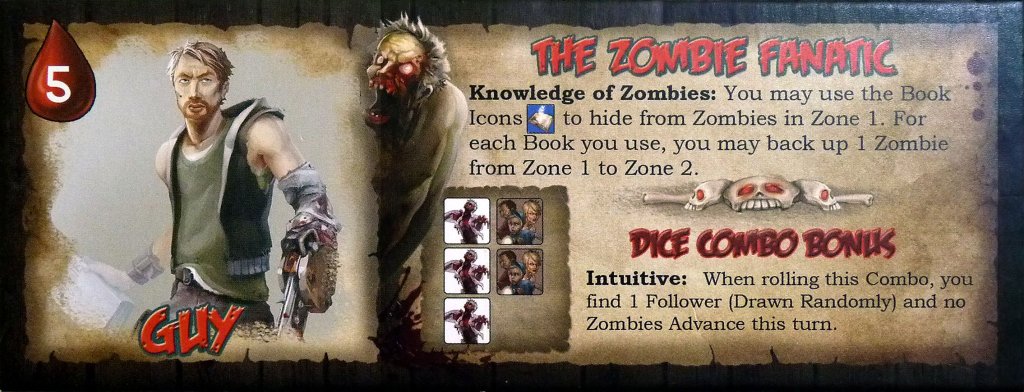 Run, Fight, or Die!: Guy Promo Character Board board game cover