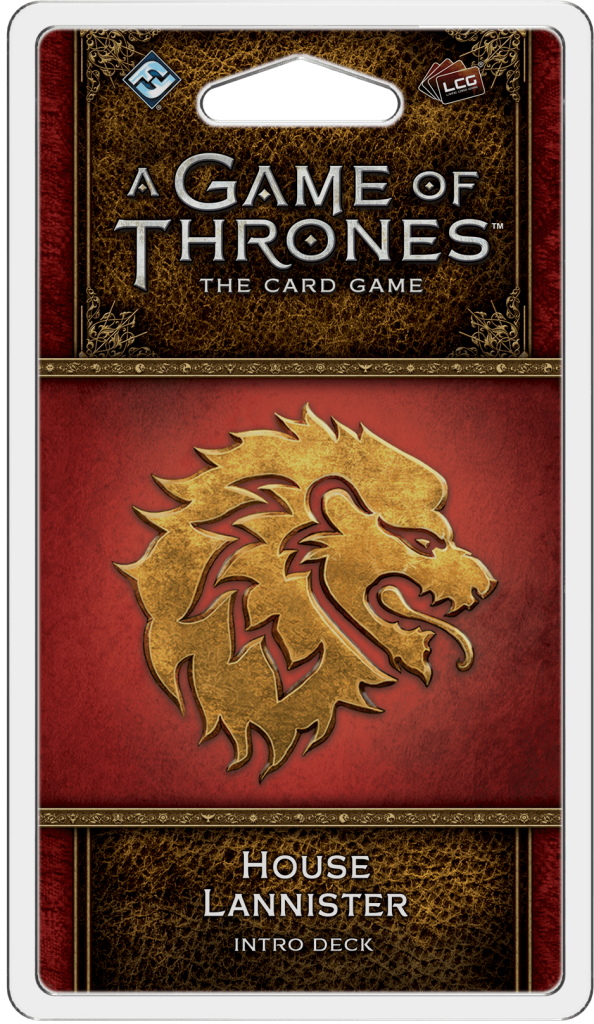 A Game of Thrones: The Card Game (Second Edition) – House Lannister Intro Deck board game cover