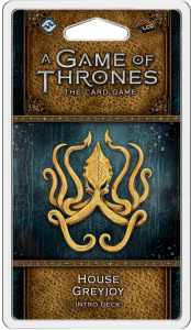 A Game of Thrones: The Card Game (Second Edition) – House Greyjoy Intro Deck board game cover