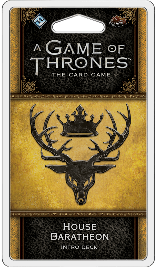 A Game of Thrones: The Card Game (Second Edition) – House Baratheon Intro Deck board game cover
