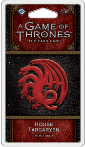 A Game of Thrones: The Card Game (Second Edition) – House Targaryen Intro Deck board game cover