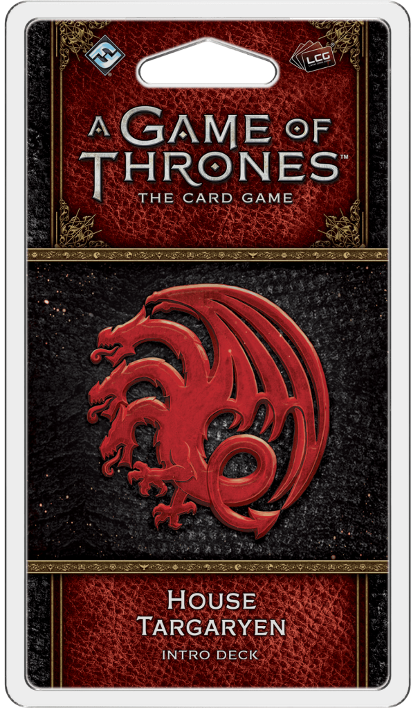 A Game of Thrones: The Card Game (Second Edition) – House Targaryen Intro Deck board game cover