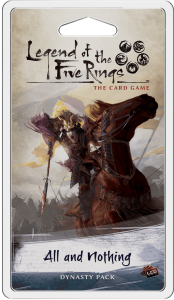 Legend of the Five Rings: The Card Game – All and Nothing board game cover