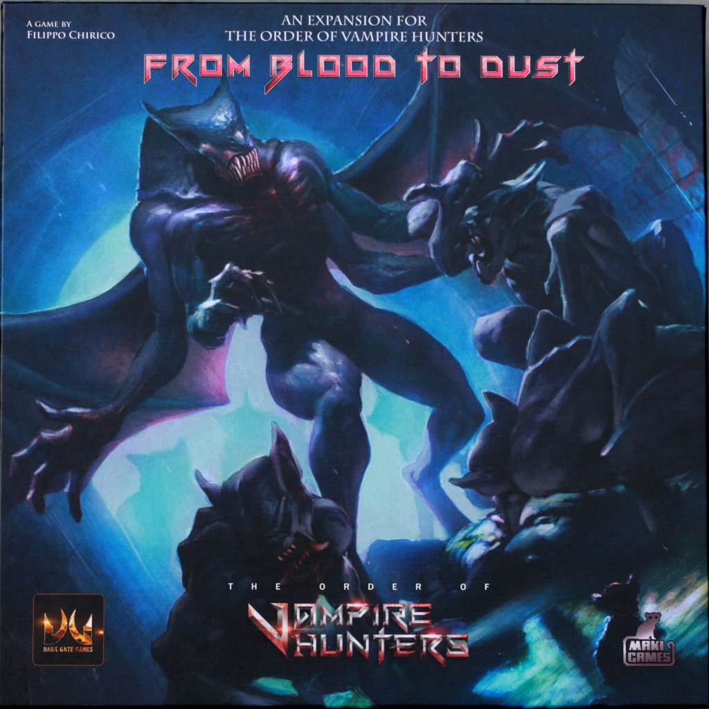 The Order of Vampire Hunters: From Blood to Dust Expansion board game cover