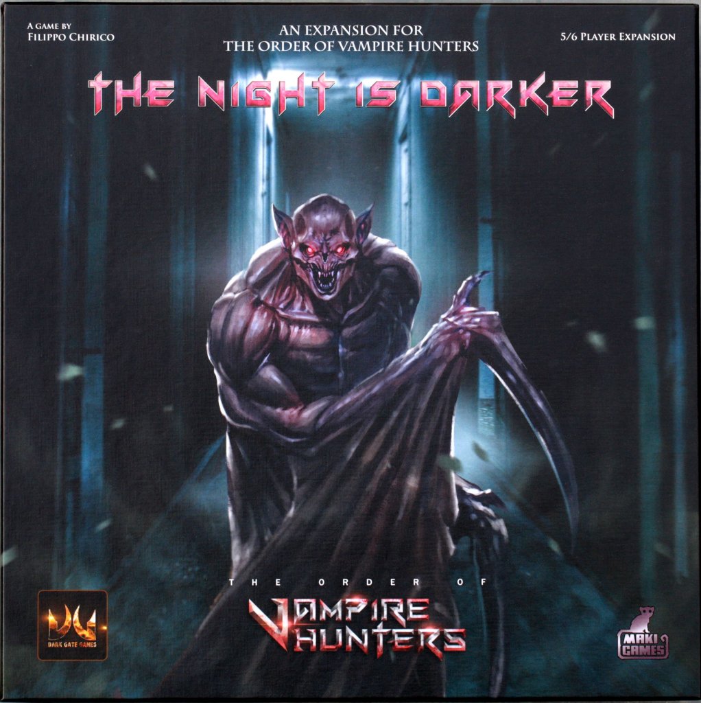 The Order of Vampire Hunters: The Night is Darker Expansion board game cover
