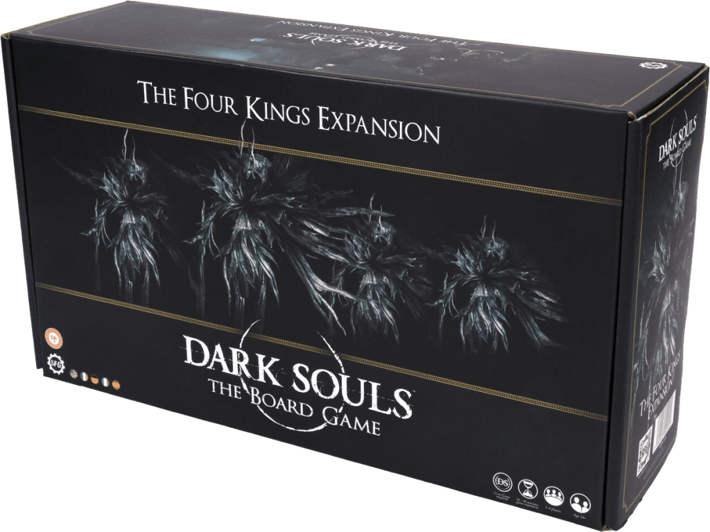 Dark Souls: The Board Game – The Four Kings Expansion board game cover