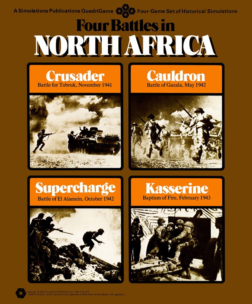 Four Battles in North Africa board game cover
